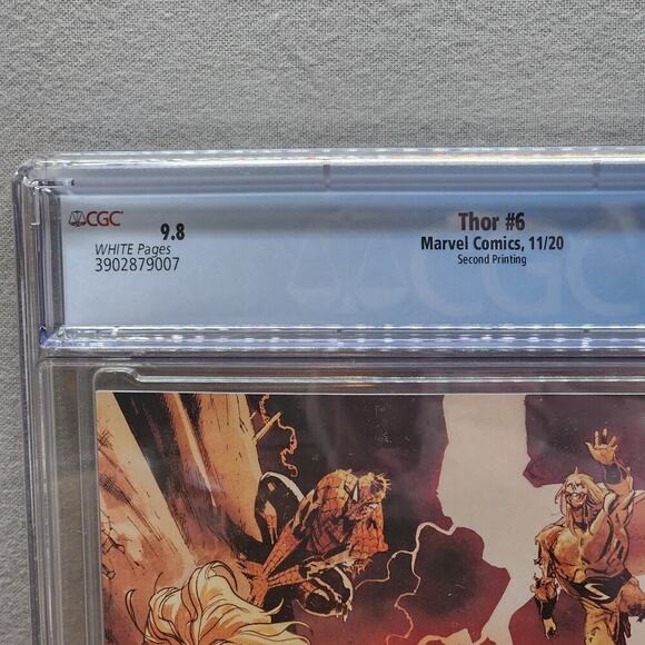 Thor # 6 Cates 2nd Print‎ CGC 9.8 Variant Klein Thanos Black Winter Thane - Picture 5 of 6